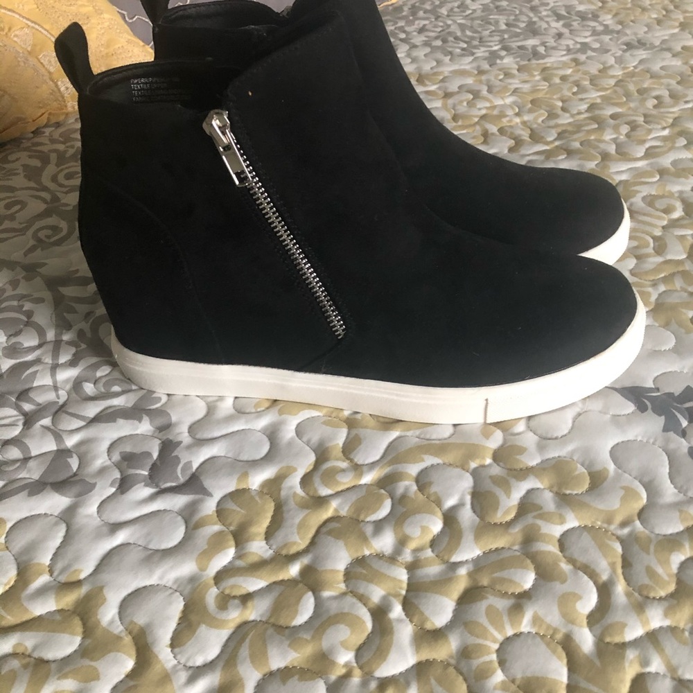 Wedge Suede Sneaker New! Size 10